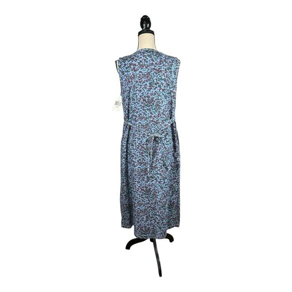 Vintage 90’s Chambray Floral Print Jumper Dress Deadstock New With Tags - Picture 4 of 6